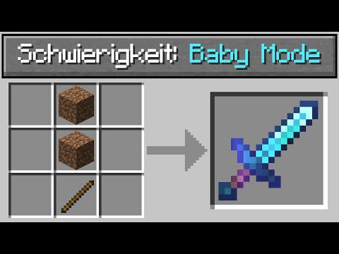 Complete Minecraft in BABY MODE!  (extremely easy)