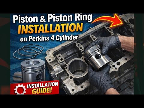 Piston ring and piston installation Perkins phaser 4 cylinder engine