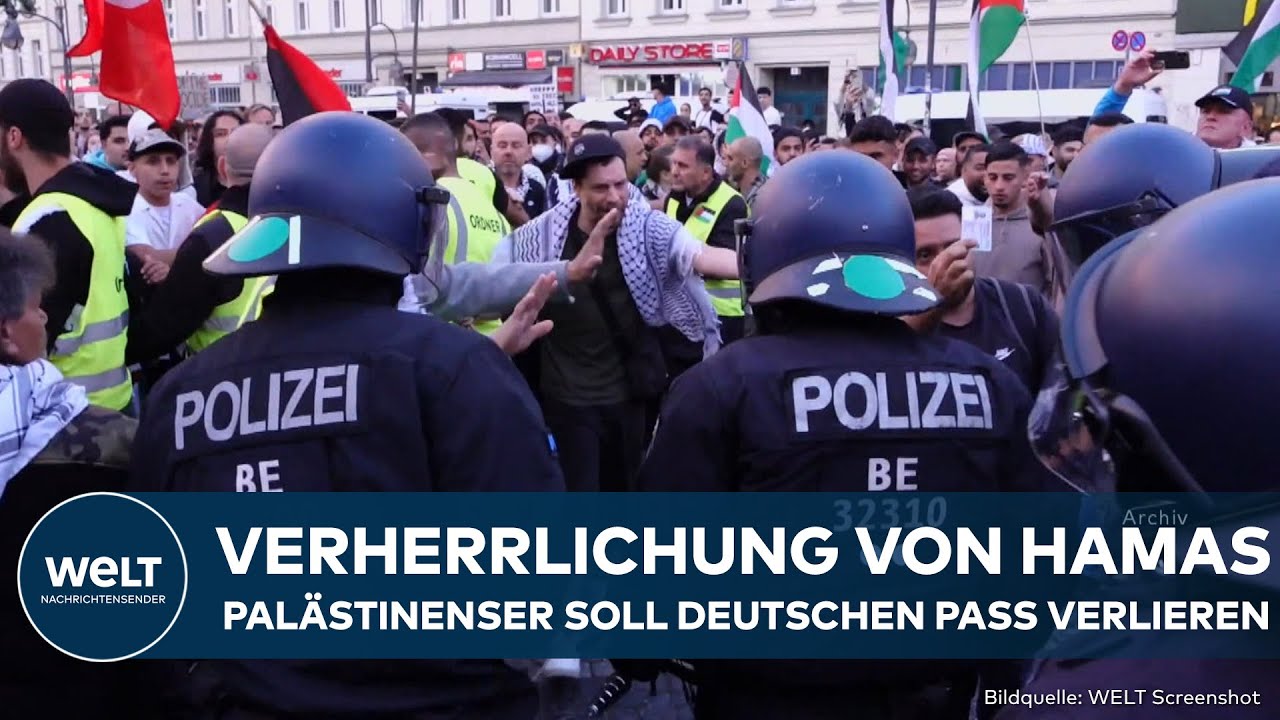 DEUTSCHLAND: Paukenschlag! Palästinenser soll deutschen Pass wegen Sympathie für Hamas verlieren