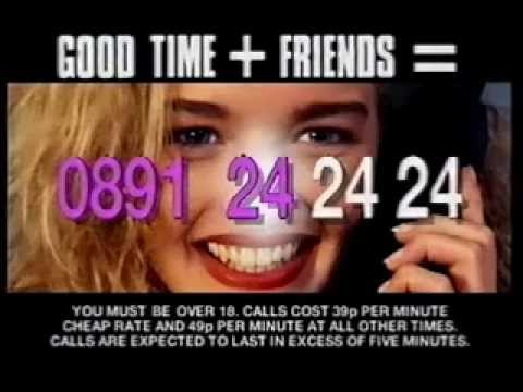 Good Time Just Call Friends 0891 90's Advert