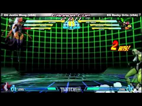 Canada Cup Gaming 2011 MVC3 EG Justin Wong USA vs EG Ricky Ortiz USA
