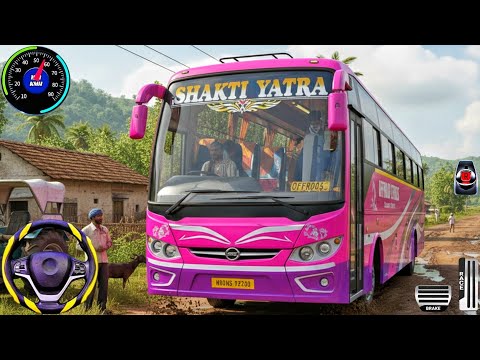 New Offroad Bus Driving Simulator 2026 - Indian Bus Driving 3D - Bus Game Andriod Gameplay