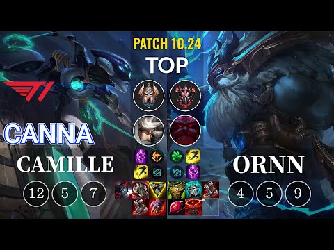 T1 Canna Camille vs Ornn Top - KR Patch 10.24