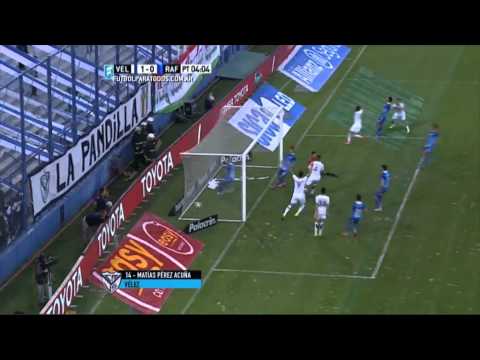 Gol de Pérez Acuña. Vélez 1 - Rafaela 0. Fecha 20. Primera División 2015. FPT