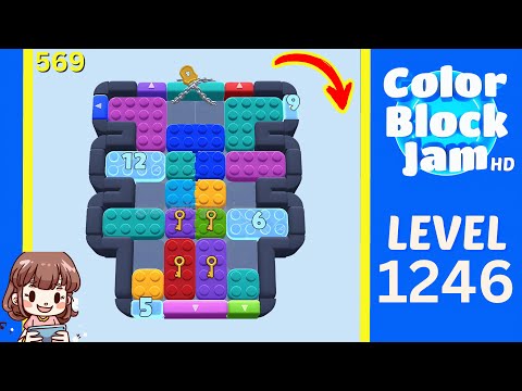 Color Block Jam Level 569 (1246) Solution Walkthrough