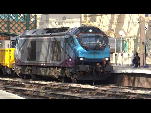 Transpennine Express / Direct Rail Services Class 68 Roars Through Carlisle
