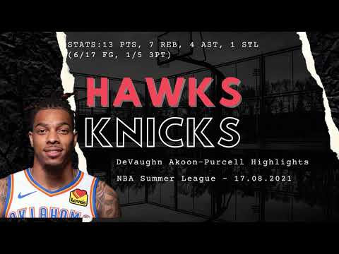DeVaughn Akoon-Purcell vs Knicks | Highlights | NBA Summer League | 13 PTS 7 REB 4 AST