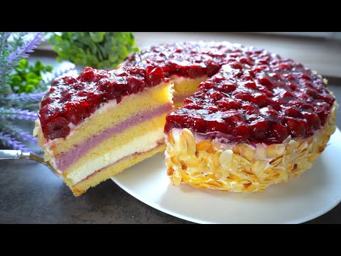 Ciasto wiśniowe! Tak kremowy i niesamowicie pyszny! Najlepsze ciasto 🥰