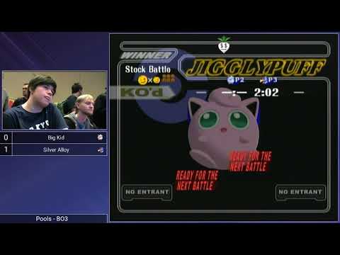 CT GamerCon 2 SSBM - BIG KID (Jigglypuff) vs. GVS | Silver Alloy (Falco) - Melee Pools