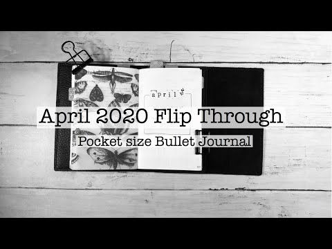 April Flip Through | Bullet Journal | Pocket size