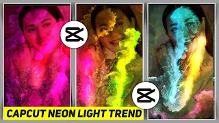 Capcut Trending Neon Light Template | Neon Lights Tiktok Trend Video Kaise Banaye |Neon Lights Trend