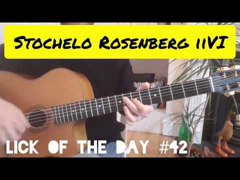 Gypsy Jazz Guitar Lick Of The Day #42 - ii V I -  Stochelo Rosenberg, from Waves