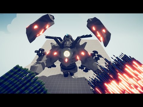 MECHA GOLEM vs 2x EVERY GOD- Totally Accurate Battle Simulator TABS