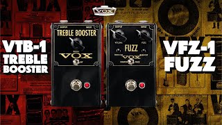 Video thumbnail for VOX VFZ-1 Fuzz & VTB-1 Treble Booster | Classic British Tone, Reborn by VOX Amps