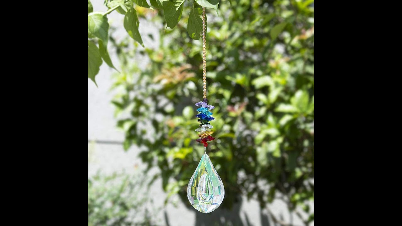 H&D Sun Catcher Feng Shui Crystals Window Large 76mm AB Drop Prism Octagon Beads Home Decor