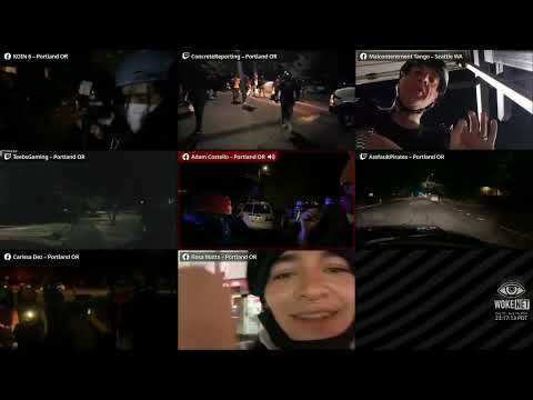 Portland Police March upon BLM Protest, Fri Aug 14 2020 1110 PM PacTime.mp4