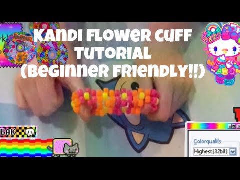Kandi Flower Cuff Tutorial (Beginner Friendly)