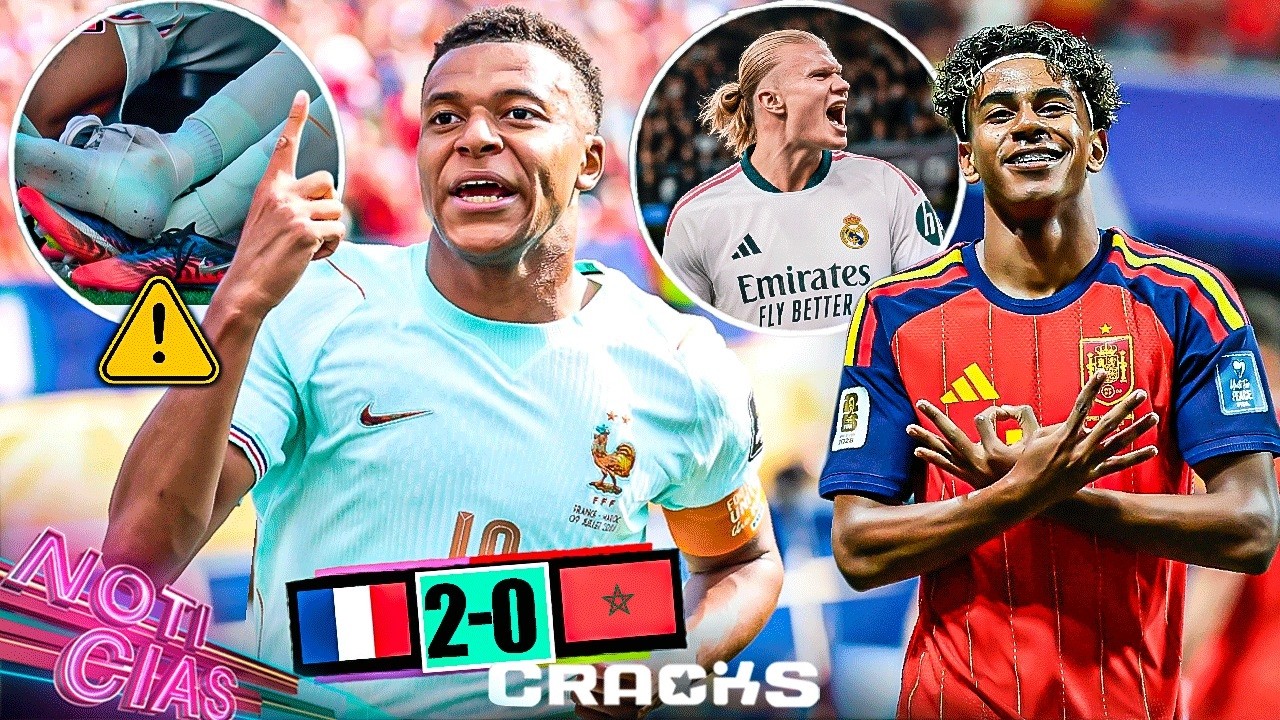 ¡Francia a semis! Mbappe tocado |Viene su momento, advierte Yamal | “Haaland terminará en el Madrid”