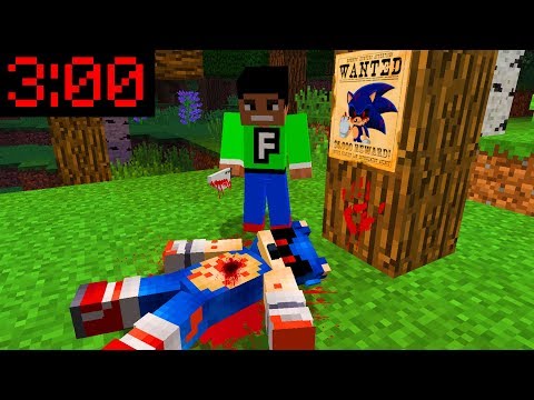 FuzionDroid - Minecraft PE : I FOUND SCARY SONIC IN MY WORLD at 3:00AM