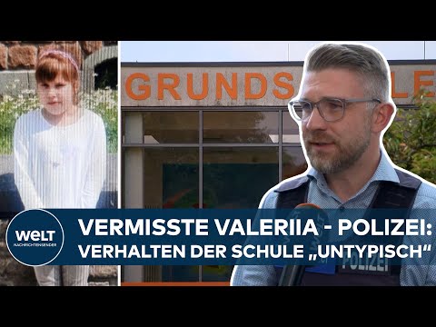 Video Thumbnail: VERMISSTE VALERIIA: Polizei: Verhalten der Schule „untypisch“ Neunjährige auf Schulweg verschwunden