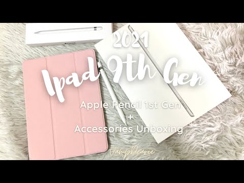 iPad 9th Generation 2021 Unboxing | Apple Pencil 1st Gen Unboxing | Ipad Accessories