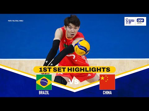 CHINA vs. BRAZIL | SET 1 HIGHLIGHTS | 2025 FIVB MEN’S WORLD CHAMPIONSHIP | SEPT 14, 2025