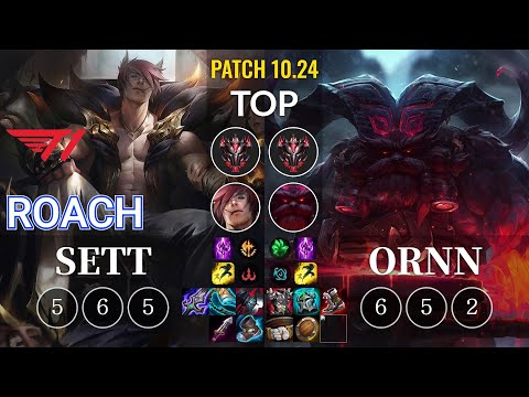 T1 Roach Sett vs Ornn Top - KR Patch 10.24