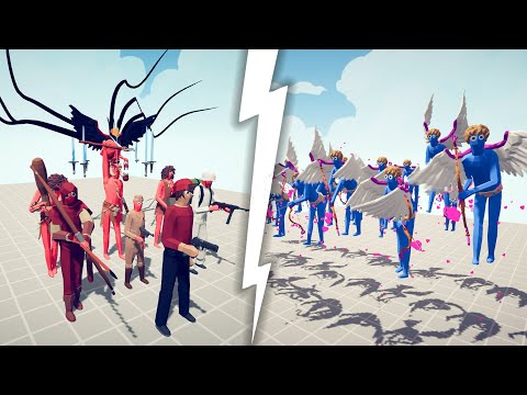 Do CUPID love or kill ? 🔥💣 War in Totally accurate battle simulator