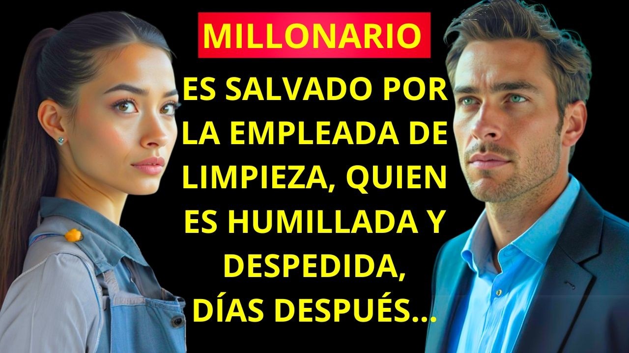 LA EMPLEADA DE LIMPIEZA QUE SALVÓ AL MILLONARIO CON UNA FRASE, Y FUE HUMILLADA Y DESPEDIDA, PERO DÍA