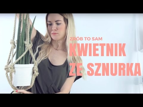 Jak zrobić kwietnik ze sznurka? #kwietnik #diy