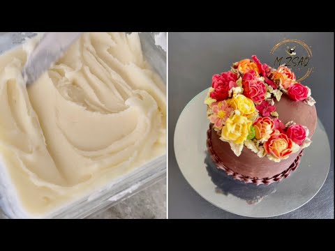 White Chocolate Ganache Recipe for Piping Flowers,Frosting Cakes,For Fondant Cakes and much more!