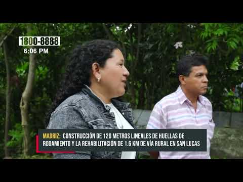San Lucas, Madriz avanza con obras viales que impulsan la economía y el turismo rural