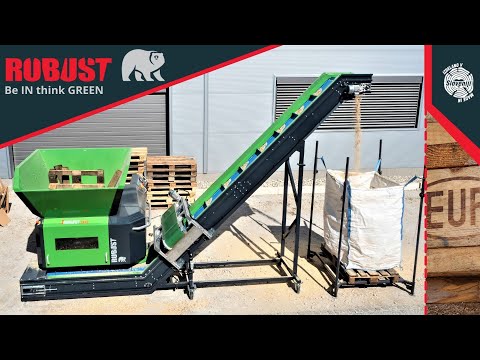 ROBUST SD 90 with CONVEYOR_WOOD SCRAP SHREDDING