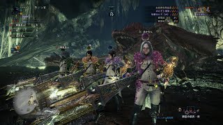 【MHWIB】全員狩猟笛でムフェトジーヴァ全部位破壊で討伐（尻尾除く）