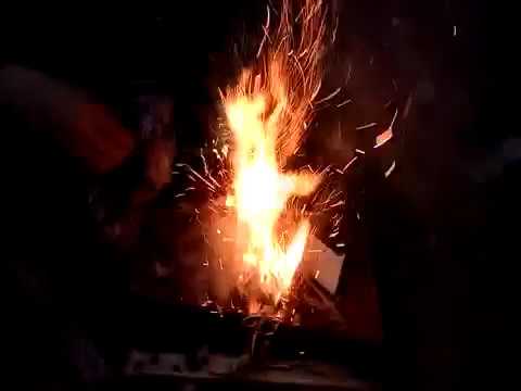 The Slavic way of making Fire for your Shashlik