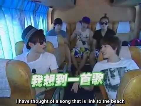 (Eng Sub) 111030 Celebrity Tour Guides - SJM's singing session in the bus