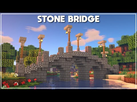 Minecraft: How to Build a Stone Bridge [Tutorial] 2020