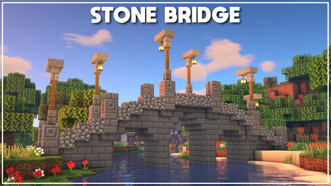 Minecraft: How to Build a Stone Bridge [Tutorial] 2020 - Minecraft Builders