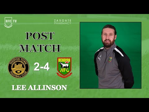 Lee Allinson post match v TIVERTON TOWN - 23 September 2023