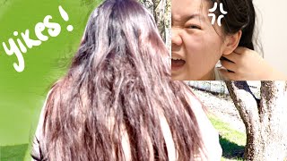 GETTING THE BIGGEST KNOT OUT OF MY HAIR I let it grow for 6 months | Hair Transformation