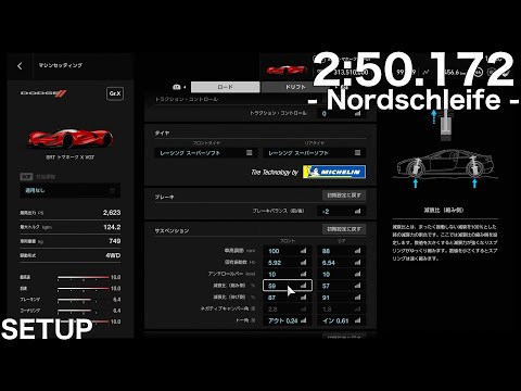 GT SPORT - SRT Tomahawk X VGT - Nordschleife - SETUP (2nd Attempt)