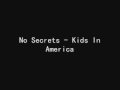 No Secrets - Kids In America (Male Voice) 