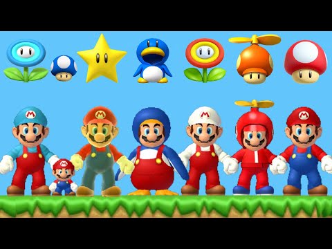 New Super Mario Bros. Wii - All Power-Ups