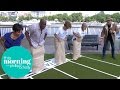 Dame Kelly Holmes And Ainsley Harriott Vs Loose Women In Sack Race This Morning