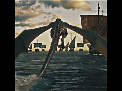 dragon# Daenerys sails to Westeros with  dragons and her army | Game of Th,🐉🐉