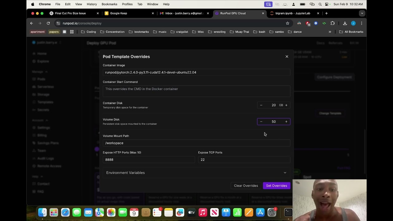 Deploying and training NanoGPT on Runpod