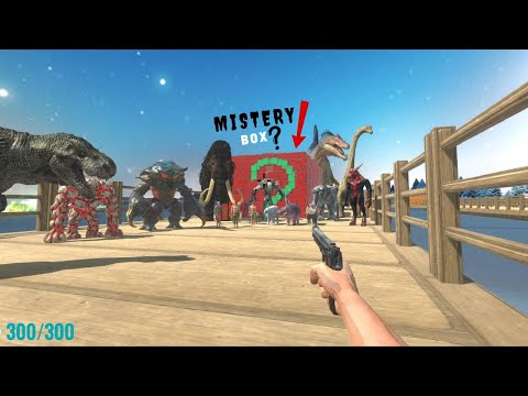 FPS AVATAR WITH ALL WEAPON TYRANOSAURUS-REX DEATH RUN #animalrevoltbattlesimulator #arbs #deathrun