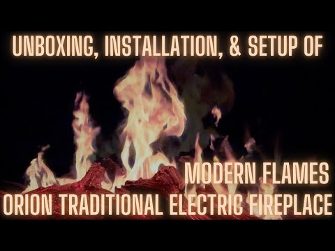 Unboxing, Installation, and Setup of a Modern Flames Orion Traditional 36” Electric Fireplace