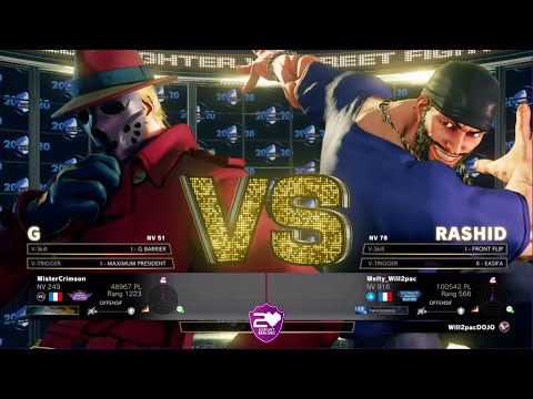 [Esport] 1/2 Finale SFV:CE - Will2Pac (Rashid / Lucia) VS Mister Crimson (G)