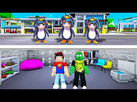 COSTRUIAMO un BUNKER per NASCONDERCI dal PINGUINO GUGUGAGA su BROOKHAVEN!